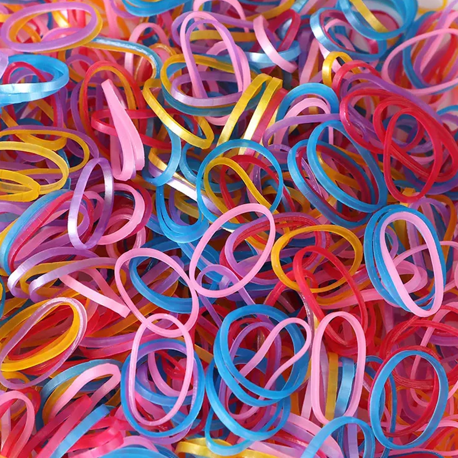 Multicolor elastic rubber bands for office and home use, 0.75 inch size Multicolor elastic rubber bands for office and home use, 0.75 inch size